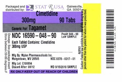 Cimetidine Label Image (Cimetidine 300mg 048)